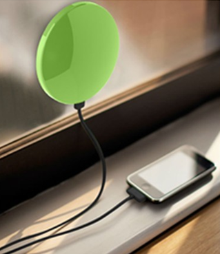 solar power bank  stick on window