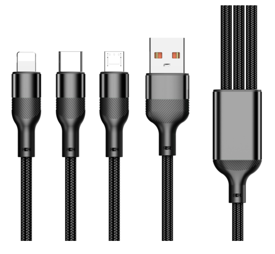 3 in 1 fast charging cable