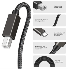 Type C to B Printer Cable