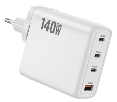 140W GaN PD QC3.0 USB Charger 4-Port Wall Adapter